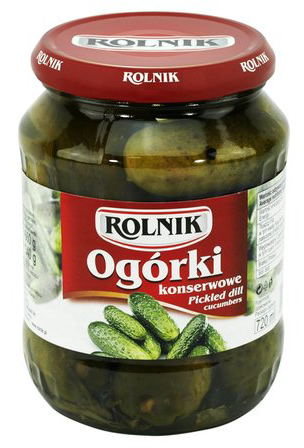 ROLNIK CANNED CUCUMBERS 720ML