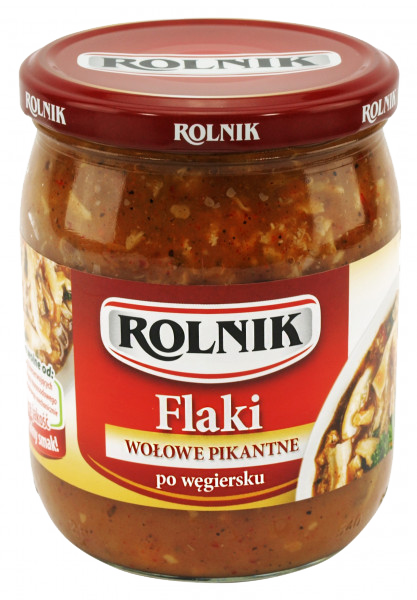 ROLNIK - JAR OF BEEF TRIPES HUNGARIAN STYLE PICK. 540ML/500G