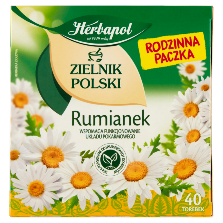 HERBATA ZIELNIK RUMIANEK 40*1.5G RODZINNA PACZKA HERBAPOL