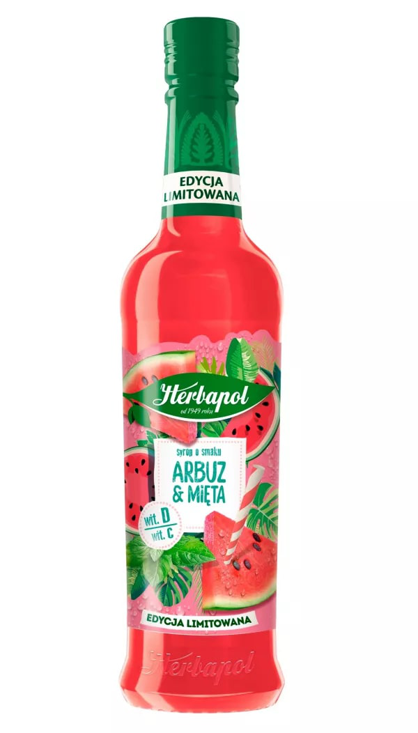 HERBAPOL SYRUP WATERMELON WITH MINT 420ML
