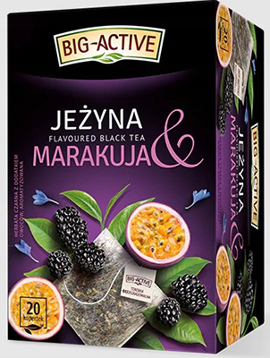 BIG-ACTIVE HERBAPOL BLACK TEA EARL GREY BLACKBERRY 20*2G