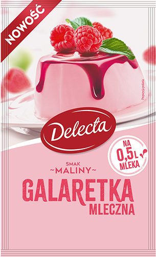DELECTA MILK JELLY OF RASPBERRY FLAVOUR 60G
