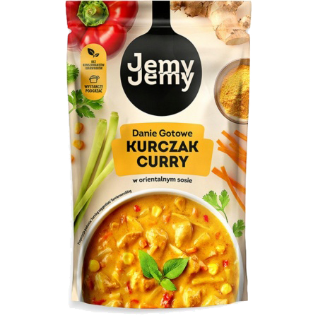 JEMY JEMY DANIE KURCZAK CURRY W SOSIE ORIENTALNYM 360G