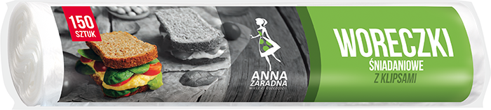 A.ZARADNA WORECZKI SNIADAN 18*28CM 150SZT KLIPS