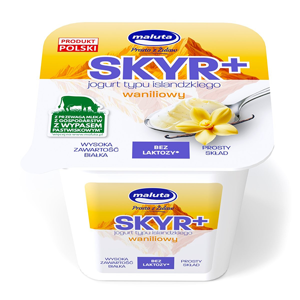MALUTA VANILLA ICELANDIC SKYR+ LACTOSE FREE YOGHURT 200G