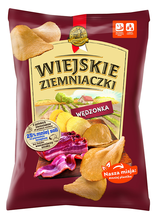 LORENZ WIEJSKIE ZIEMNIACZKI CHIPS SMOKED MEAT 130G
