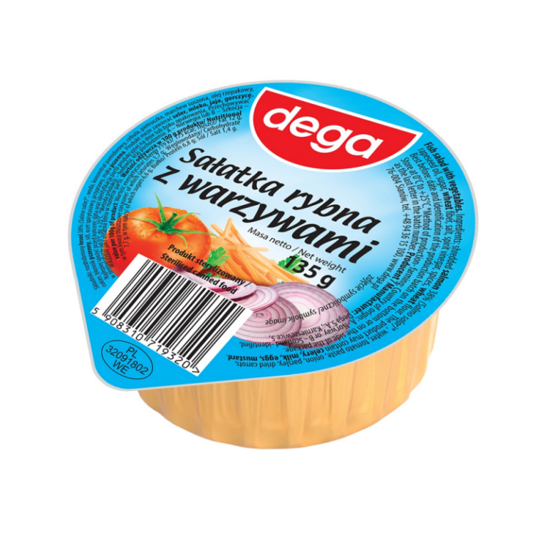 DEGA FISH SALAD WITH VEGETABLES 125G