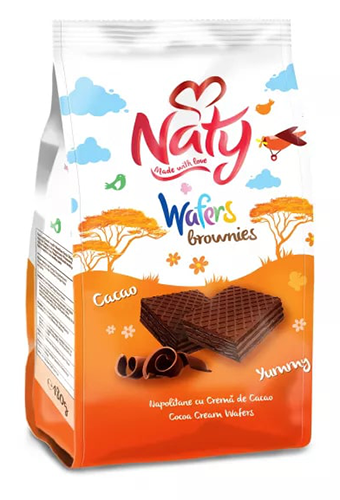 NATY WAFERS BROWNIES 140G