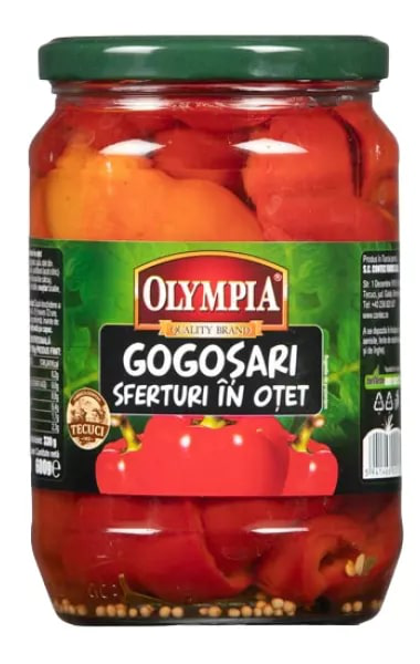 OLYMPIA BELL PEPPERS IN VINEGAR 720ML