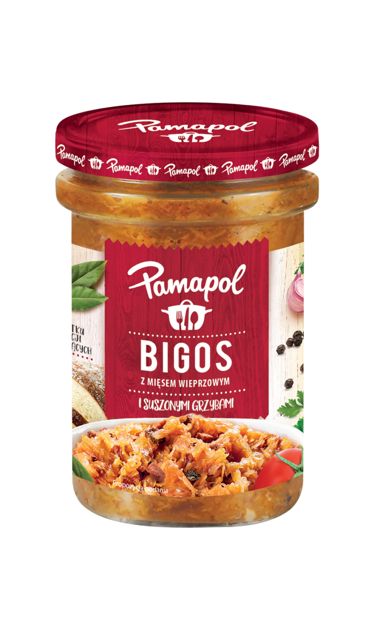 PAMAPOL 500G - BIGOS POLSKI Z KIELBASA I GRZYBAMI