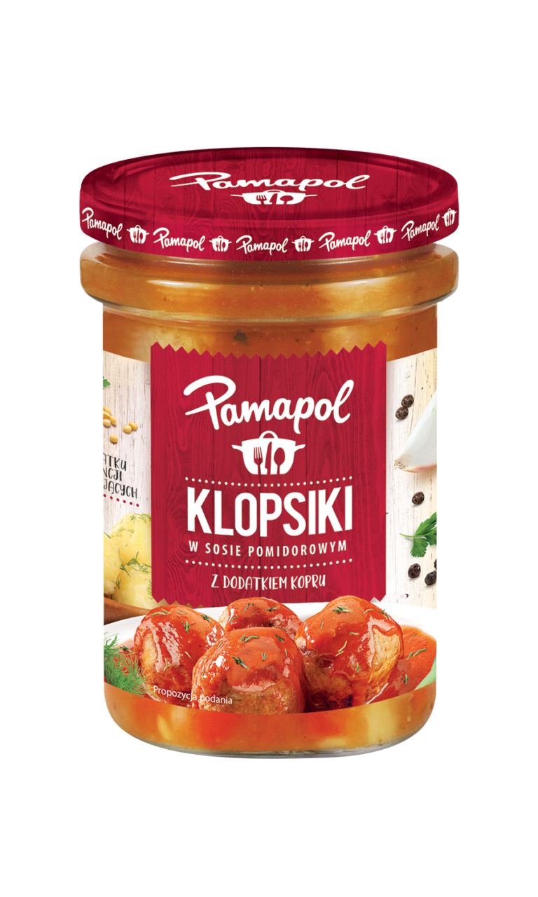 PAMAPOL 500G - KLOPSY W SOSIE POMIDOROWYM
