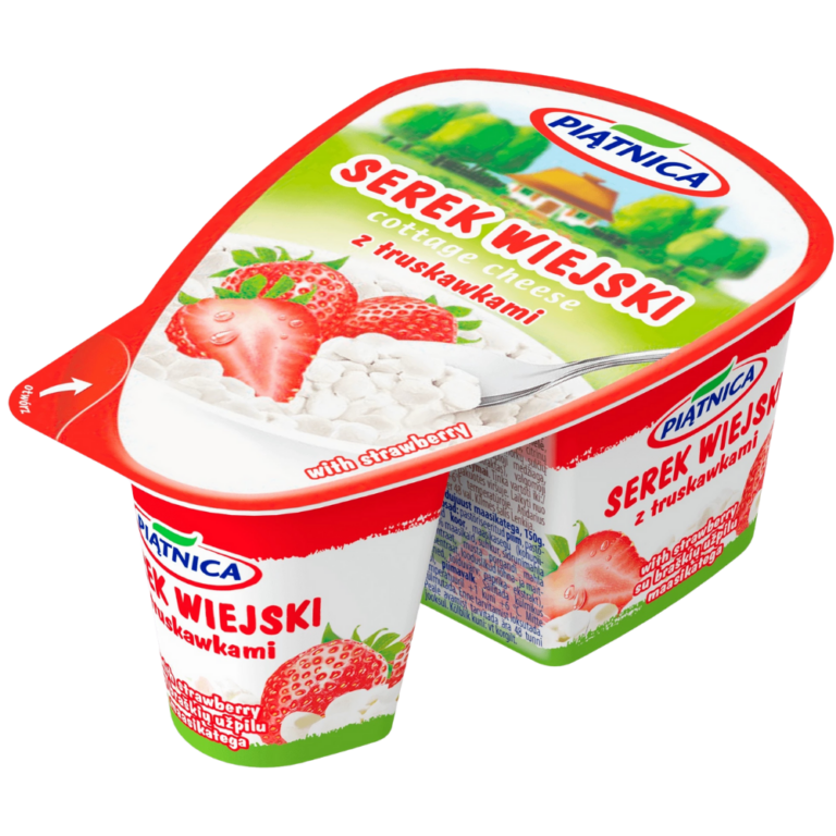OSM PIATNICA COTTAGE CHEESE WITH STRAWBERRY 150G