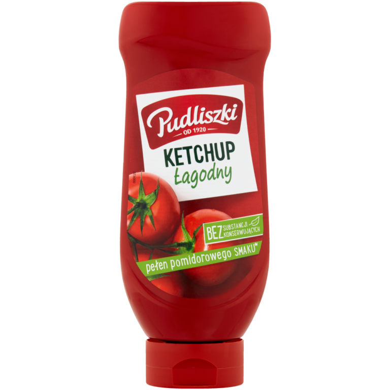 PUDLISZKI MILD TOMATO KETCHUP  TOP DOWN 700G