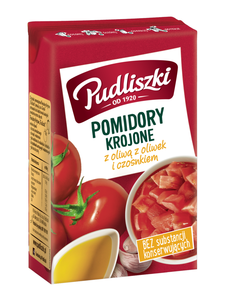 PUDLISZKI CHOPPED TOM GARLIC OLIVE 390GM