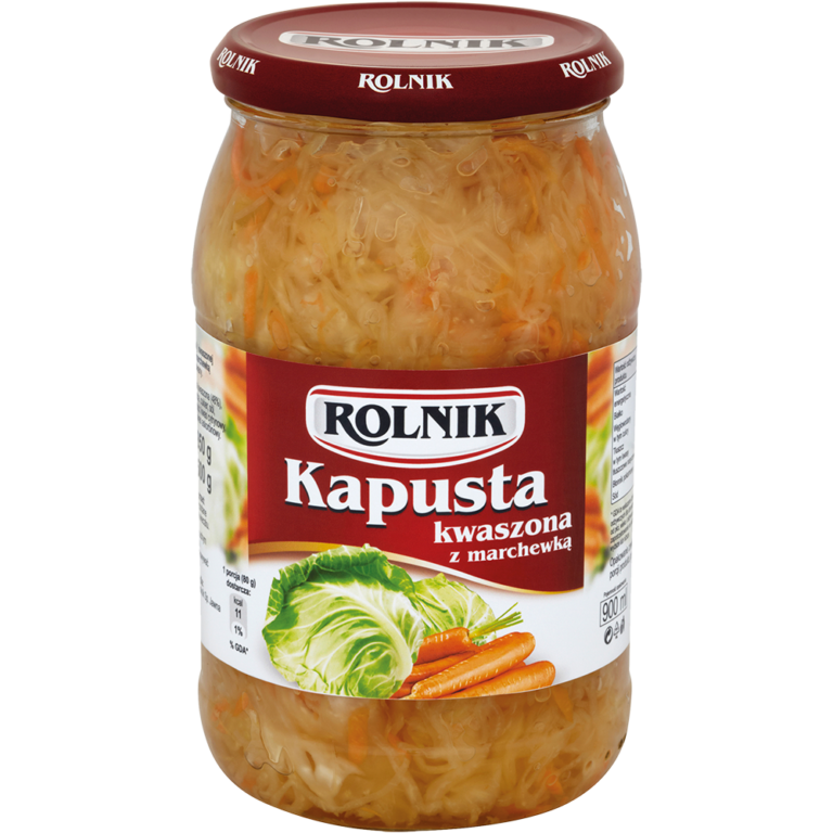 ROLNIK SLICED SAUERKRAUT SALAD WITH CARROTS 900ML