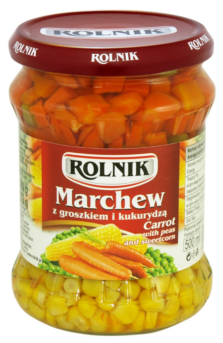 ROLNIK MARCHEW Z GROSZKIEM I KUKURYDZA 500ML