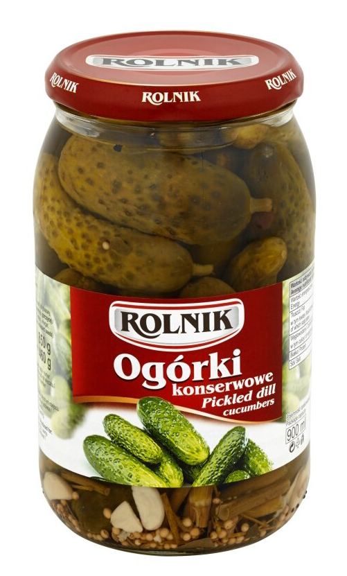 ROLNIK PICKLED DILL CUCUMBERS 900ML