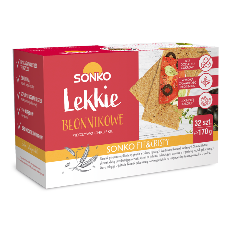 SONKO LIGHT CRISP BREAD WITH FIBRE 170G