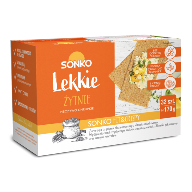 SONKO CRISP LIGHT RYE BREAD 170G