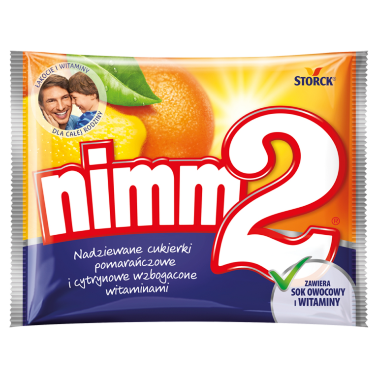 STORCK NIMM2 ORANGE AND LEMON FILLED CANDIES WITH VITAMINS 9