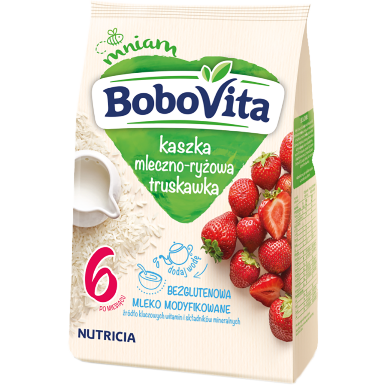 BOBOVITA KASZKA MLECZNO-RYZOWA TRUSKAWKA 230G