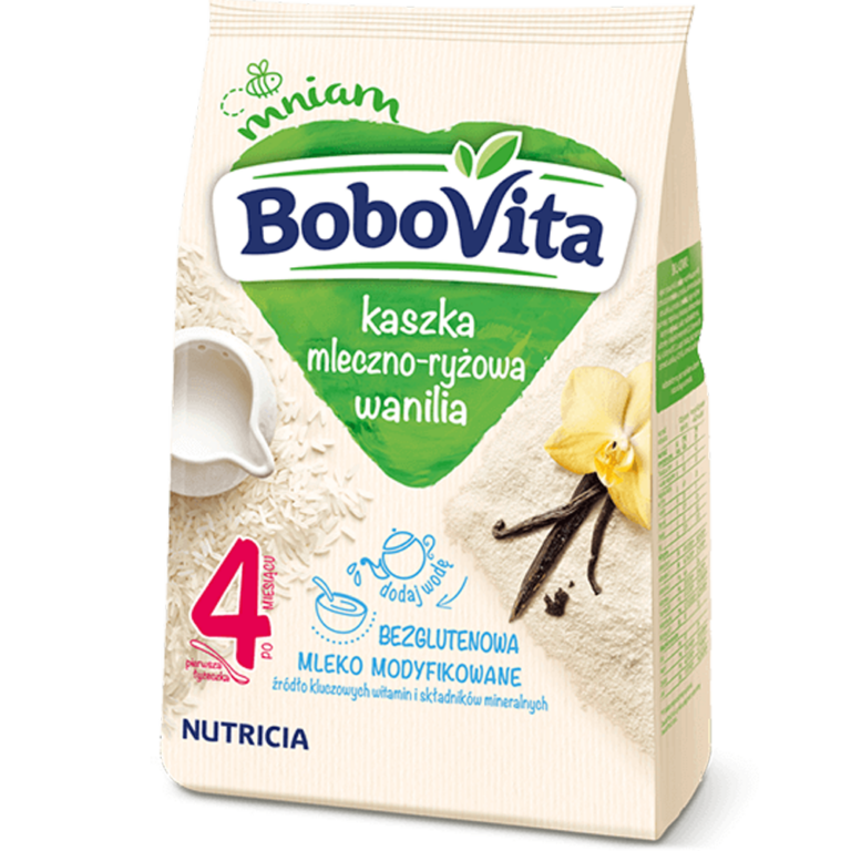 KASZKA BOBOVITA MLECZNO-RYZOWA O SMAKU WANILIOWYM 230G