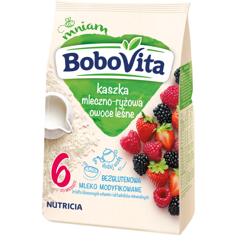 KASZKA BOBOVITA MLECZNO-RYZOWA OWOCE LELNE 230G