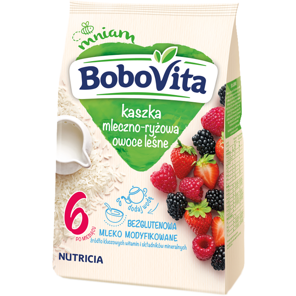 KASZKA BOBOVITA MLECZNO-RYZOWA OWOCE LELNE 230G