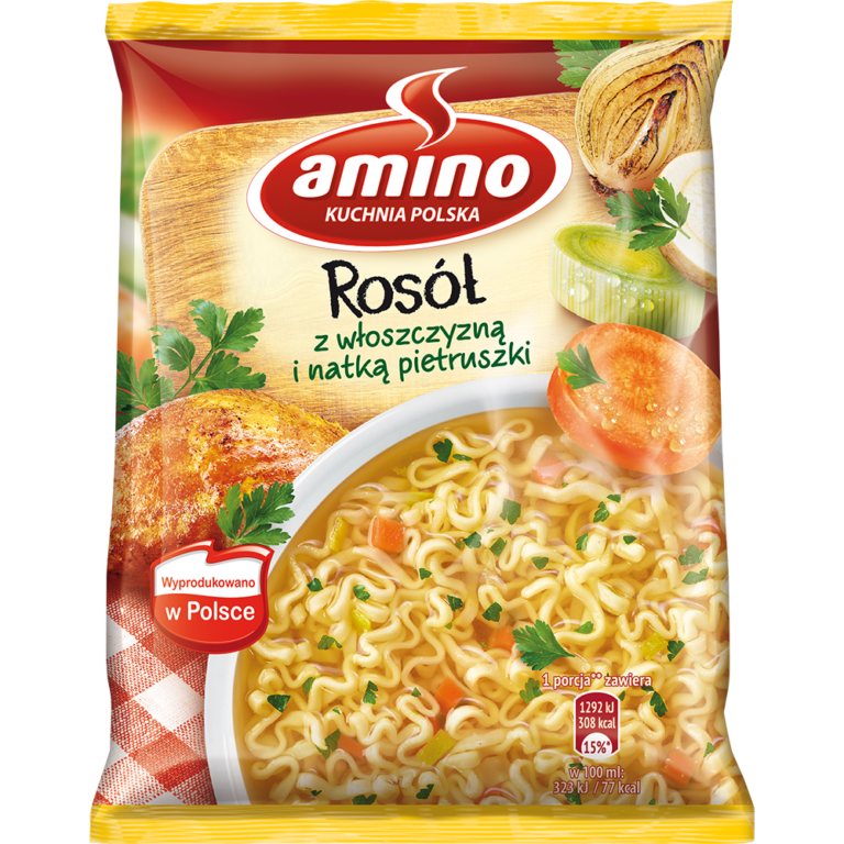 AMINO BROTH WITH PARSLEY  FLAVOUR NOODLE INSTANT SOUP 59G