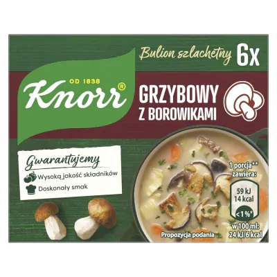 KNORR MUSHROOM STOCK CUBES 6*10G