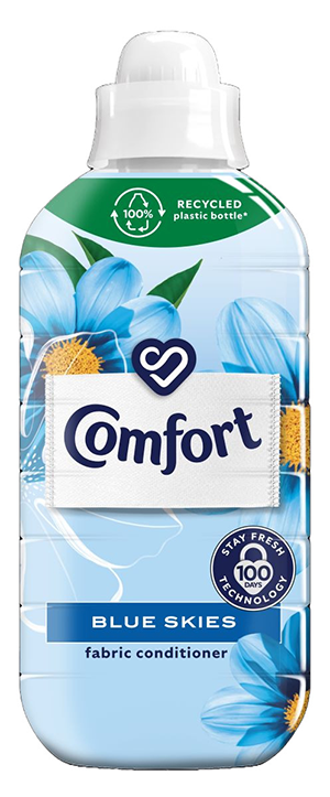 COMFORT FABRIC CONDITIONER BLUE SKIES 33 WASHES 990ML