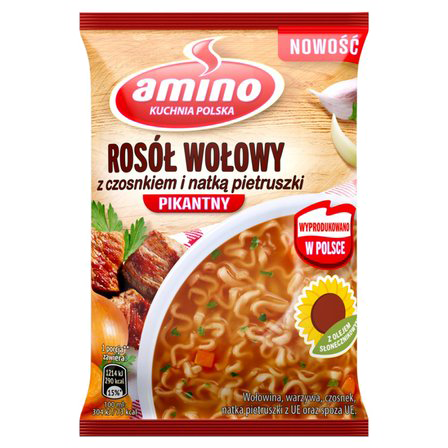 AMINO BEEF SOUP FLAVOUR NOODLE INSTANT SOUP 60G