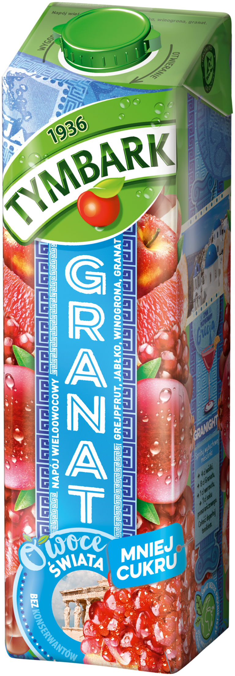 TYMBARK FRUIT OF THE WORLD POMEGRANATE MULTIFRUIT DRINK 1L C