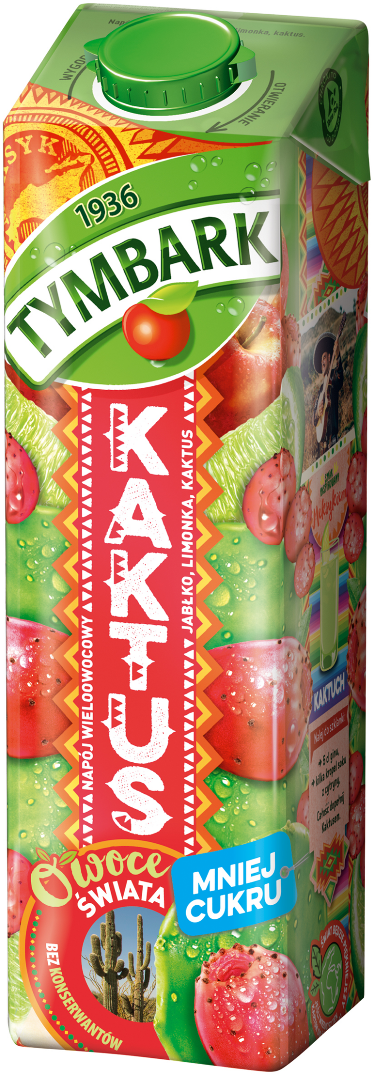 TYMBARK FRUIT OF THE WORLD CACTUS MULTIFRUIT DRINK 1L CART