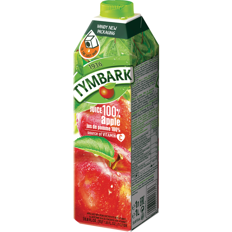 TYMBARK APPLE 100% JUICE 1L CART
