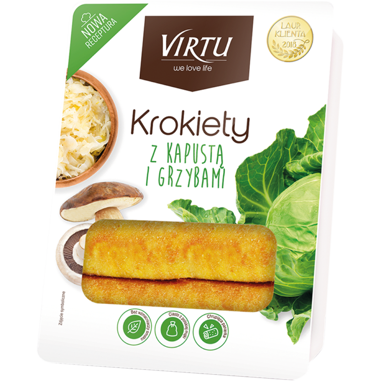 KROKIETY Z KAPUSTA I GRZYBAMI 400G VIRTU
