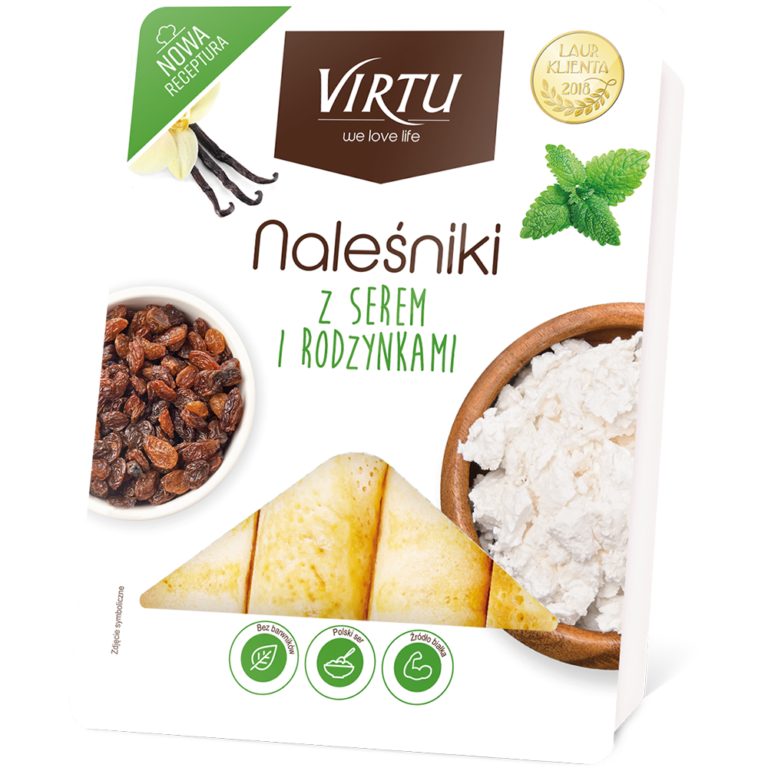 VIRTU PANCAKES WITH COTTAGE CHEESE AND RAISINS 400G