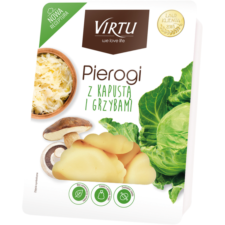 VIRTU DUMPLINGS WITH SAUERKRAUT AND MUSHROOMS 400G