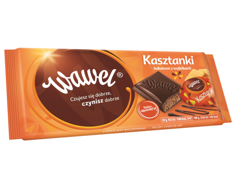 WAWEL KASZTANKI CHOCOLATE WITH CRISPY WAFEL 90G