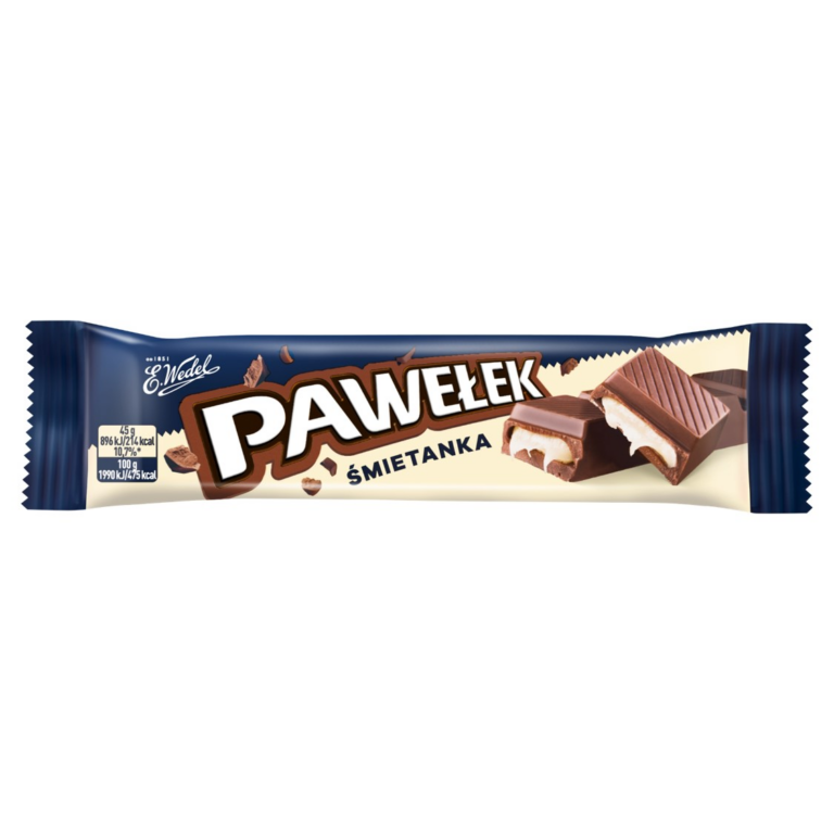 WEDEL PAWELEK MILK CHOCOLATE BAR WITH CREAMY FILLING 45G