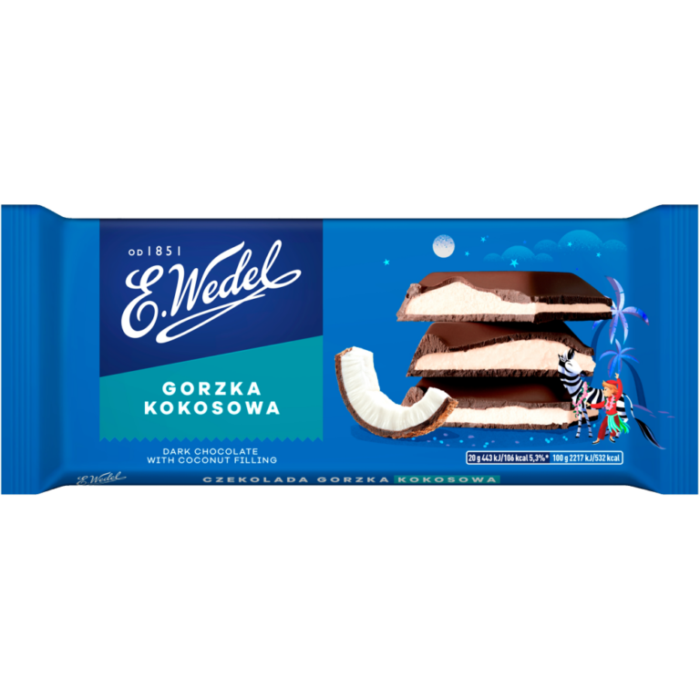 WEDEL DARK CHOCOLATE WITH COCONUT FILLING 100G