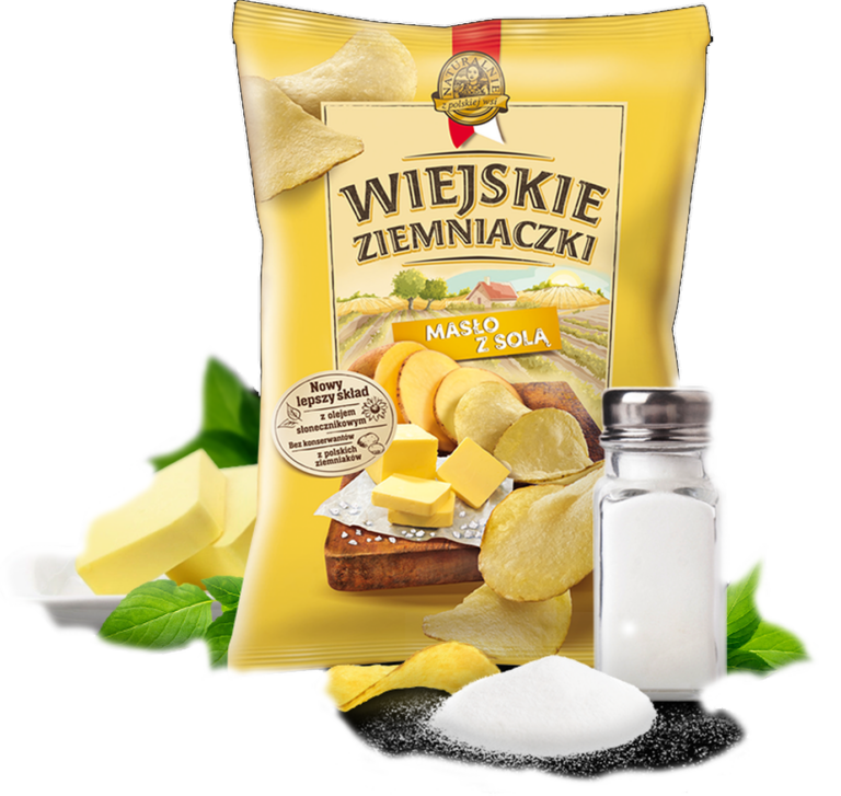 LORENZ WIEJSKIE ZIEMNIACZKI POTATO CRISPS BUTTER AND SALT FL