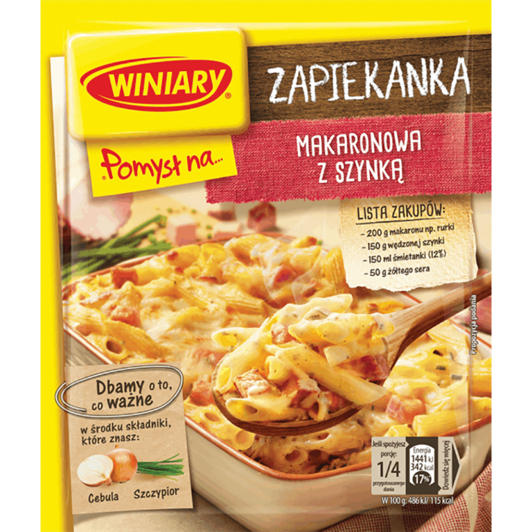 WINIARY FIX POMYSL NA... PASTA CASSEROLE WITH HAM 35G