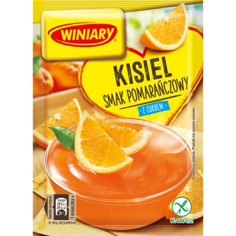 WINIARY ORANGE FLAVOURED SOFT JELLY WITH SUGAR 77G