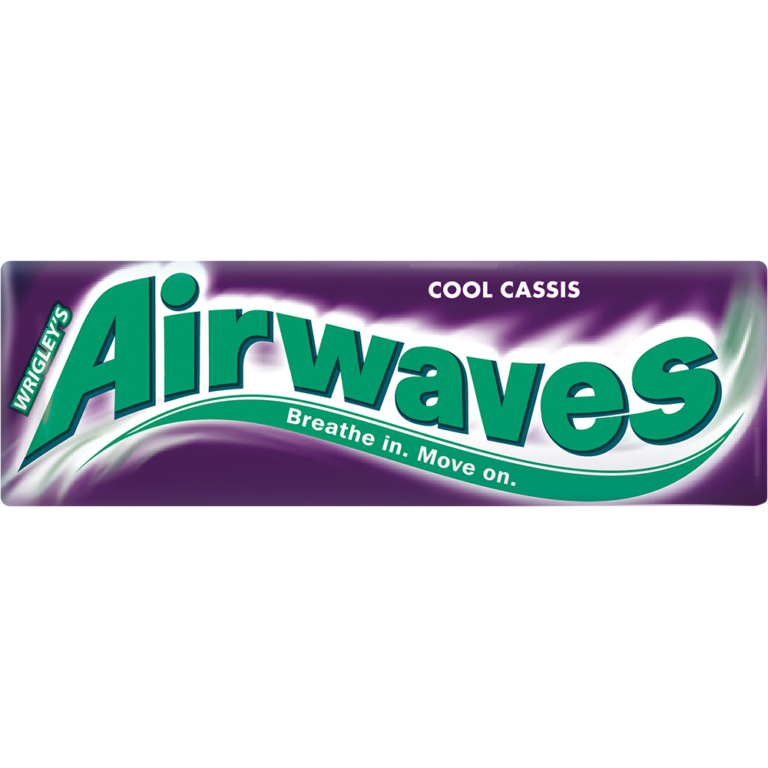 WRIGLEY AIRWAVES COOL CASSIS SUGARFREE CHEWING GUM (10 PIECE